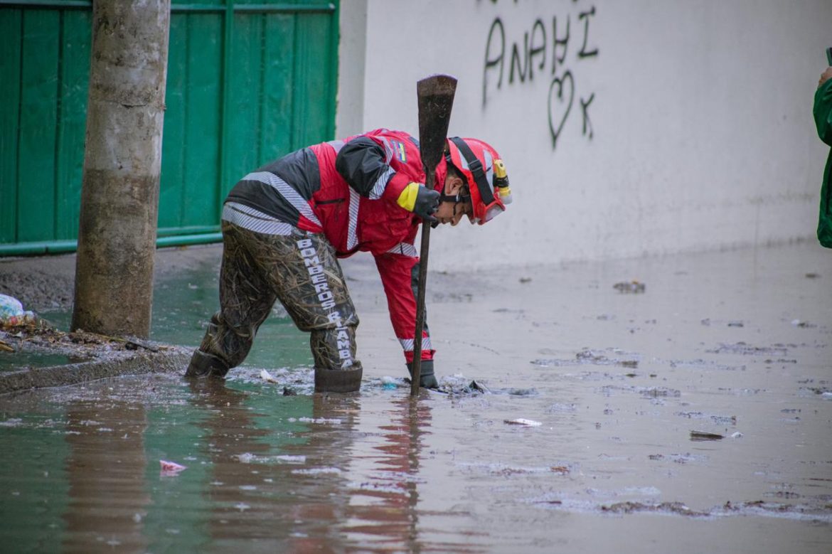 Bomberos Riobamba atendieron 31 inundaciones