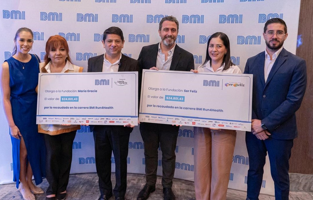 BMI Ecuador empresa organizadora de BMI Run4Health 2025, supera su meta y entrega $75.000 a tres fundaciones de Quito y Guayaquil
