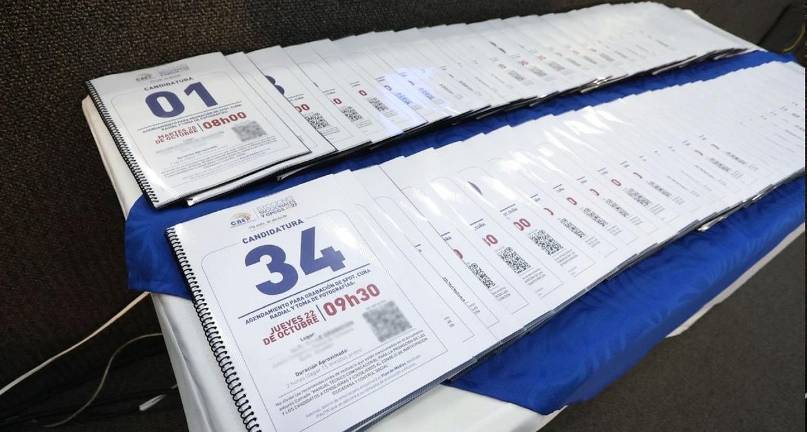 CNE realizó sorteo del orden de grabación y pautaje en medios de las 65 candidaturas al CPCCS 2027
